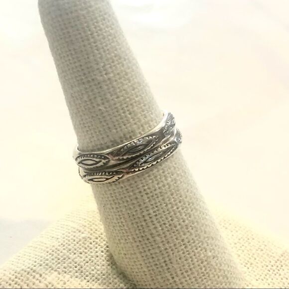 SILPADA Sterling Silver Oxidized Stacking Ring Sz 7, 7-3/4 - Picture 4 of 10